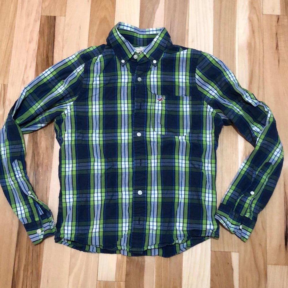 Men’s Button Down Plaid Shirt